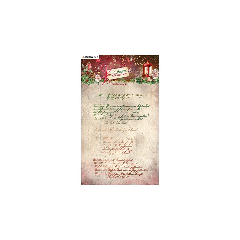 (SL-MC-STAMP501)Studio light Clear stamp Christmas script Magical Christmas nr.501