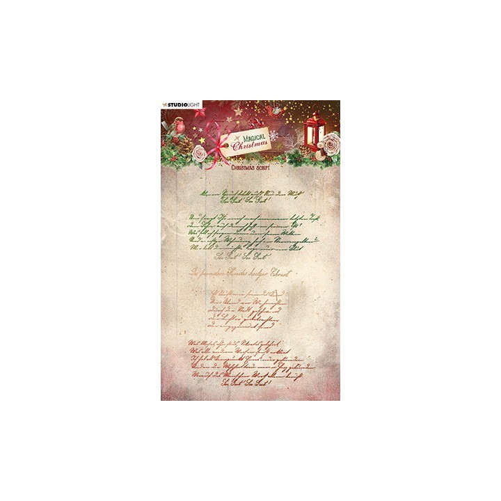 (SL-MC-STAMP501)Studio light Clear stamp Christmas script Magical Christmas nr.501