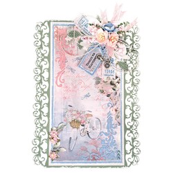 (JMA-RM-SCD62)Studio Light Stamp & Cutting Die Ticket to happiness Romantic Moments nr.62