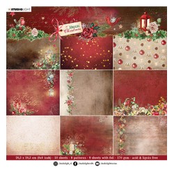 (SL-MC-PP102)Studio Light Paper Pad Backgrounds Magical Christmas nr.102