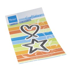 (CR1631)Craftables Heart & Star