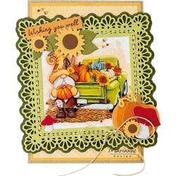(CR1633)Craftables Corn & Sunflowers by Marleen