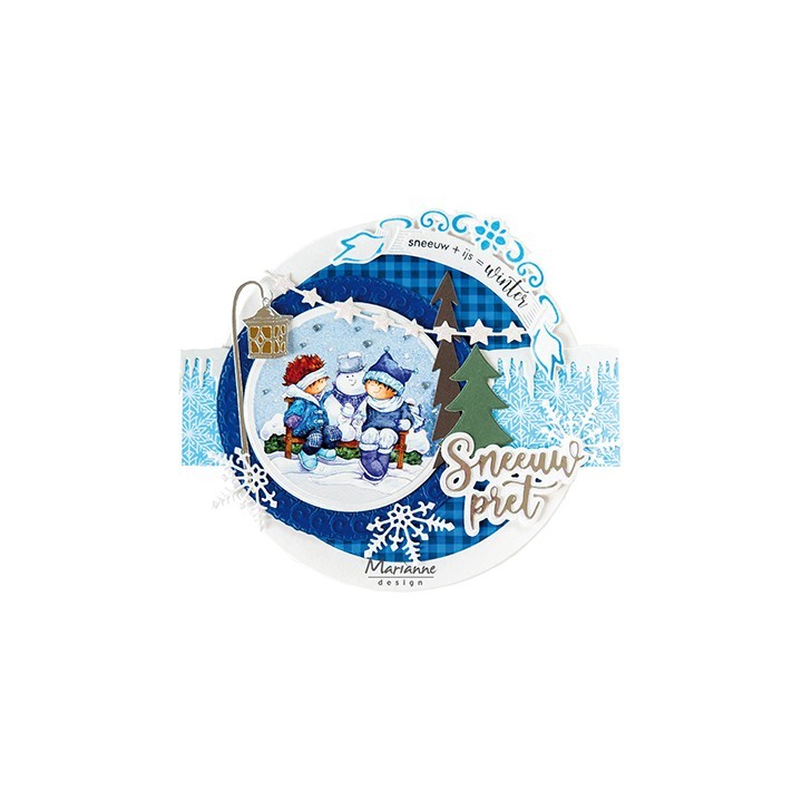 (HK1712)3D Hetty's Snoesjes - Winter