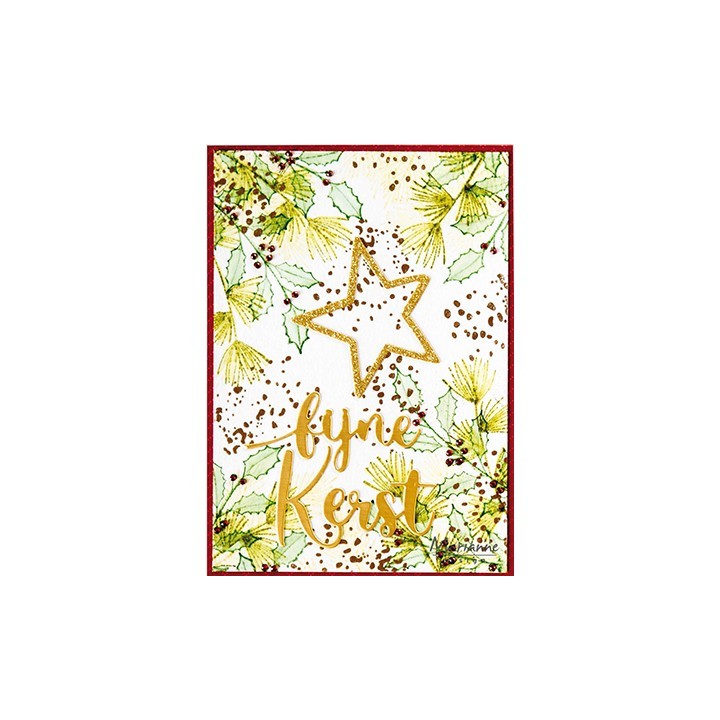 (CS1142)Clear stamp Silhouette Art - Holly