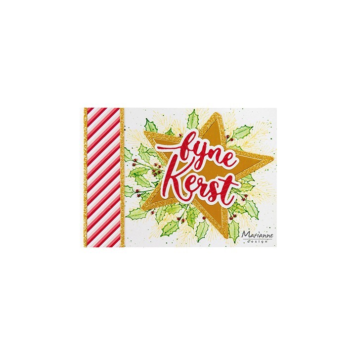 (CS1142)Clear stamp Silhouette Art - Holly