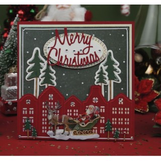 (CDCD10144)Card Deco Essentials - Cutting Dies - Houses In A Row 4K