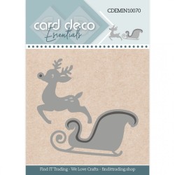 (CDEMIN10070)Card Deco Essentials - Mini Dies - 70 - Santa's Sledge
