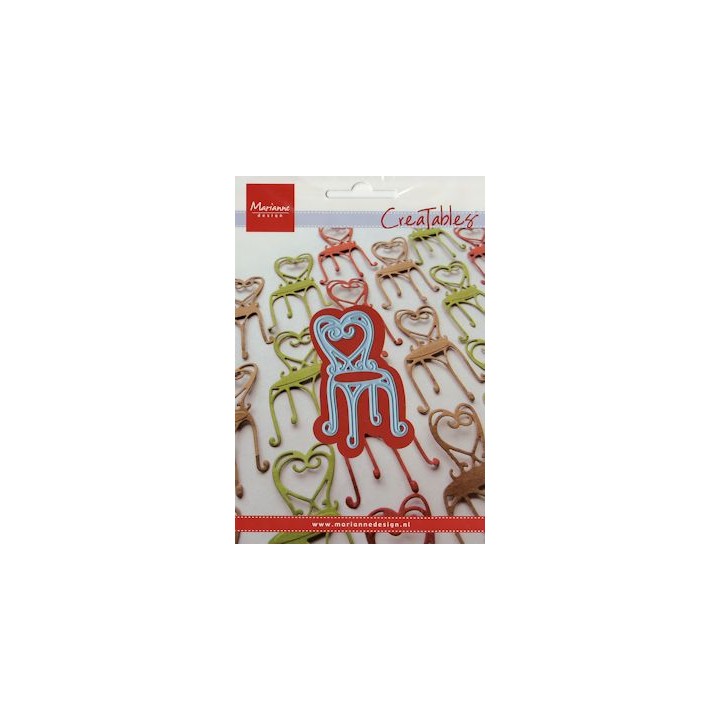 (LR0297)Creatables stencil french bistro chair