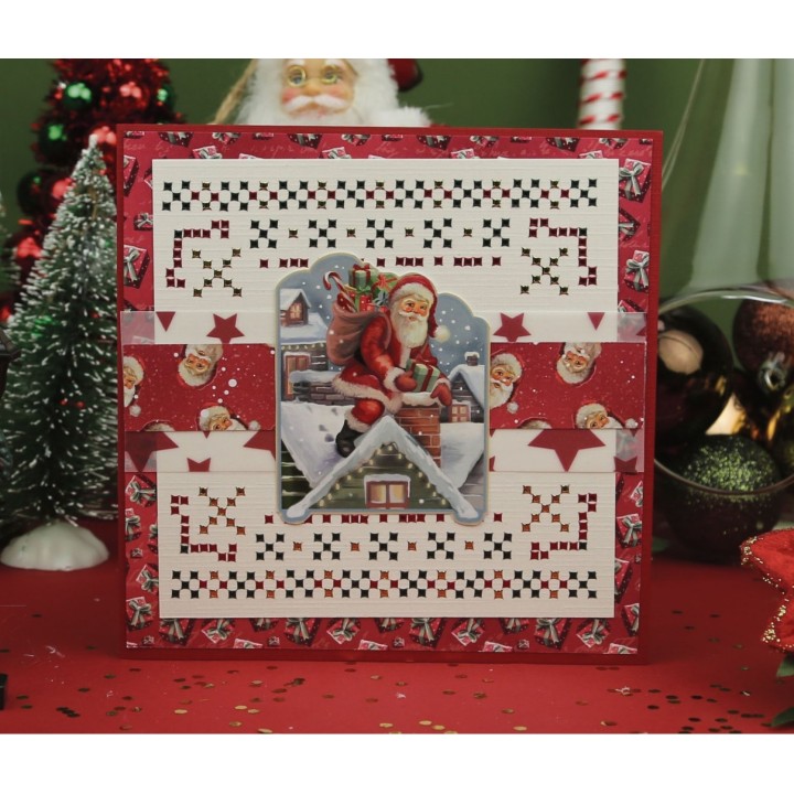 (SB10773)3D Push-Out - Amy Design - Snowy Christmas - Snowy Santa