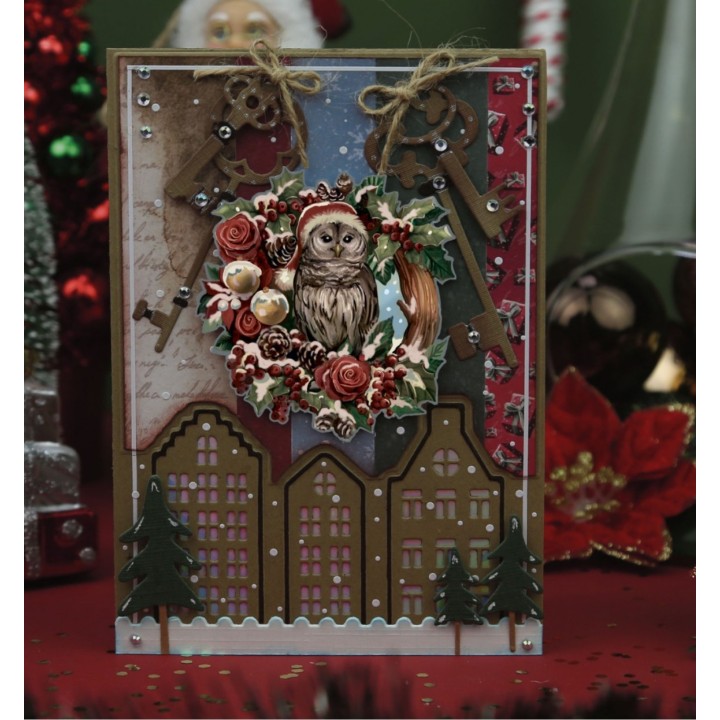 (SB10774)3D Push-Out - Amy Design - Snowy Christmas - Snowy Owl