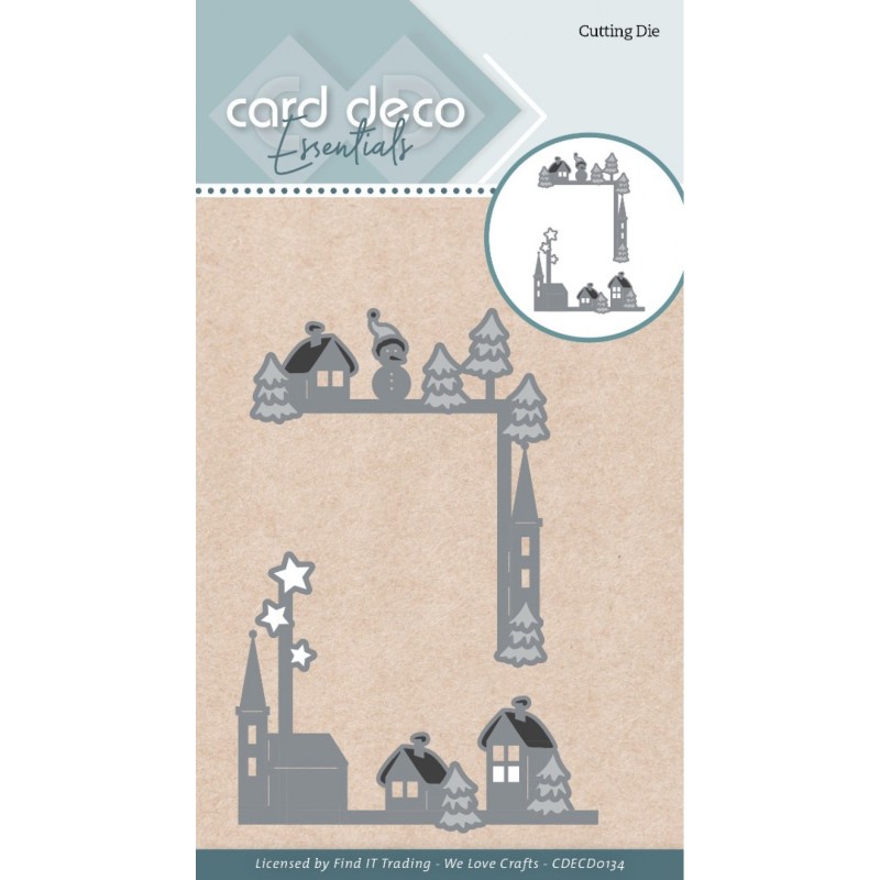 (CDECD0134)Card Deco Essentials - Cutting Dies - Christmas Villages Corner Frames