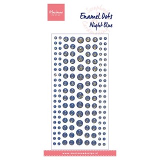 (PL4525)Marianne Design Enamel Dots, Night Blue glitter