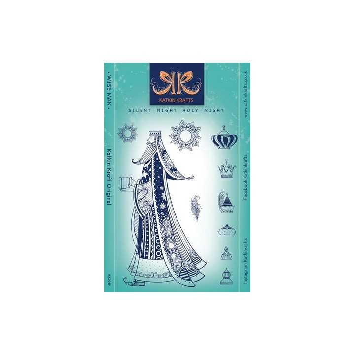 (KK0019)Katkin Krafts Wise Man A5 Clear Stamp Set