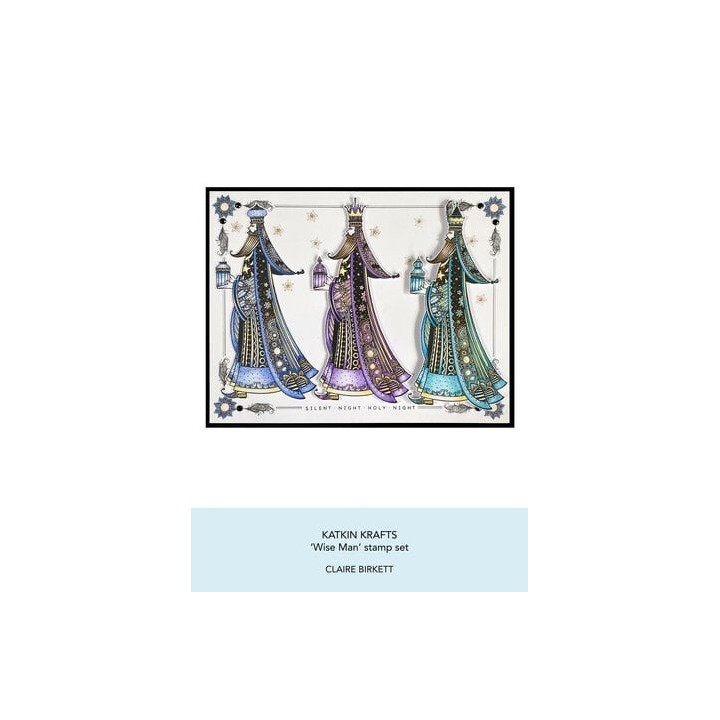 (KK0019)Katkin Krafts Wise Man A5 Clear Stamp Set