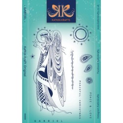 (KK0020)Katkin Krafts Gabriel A5 Clear Stamp Set