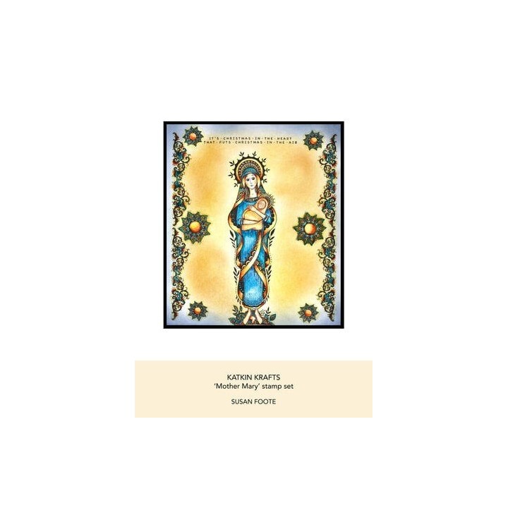 (KK0021)Katkin Krafts Mother Mary A5 Clear Stamp Set