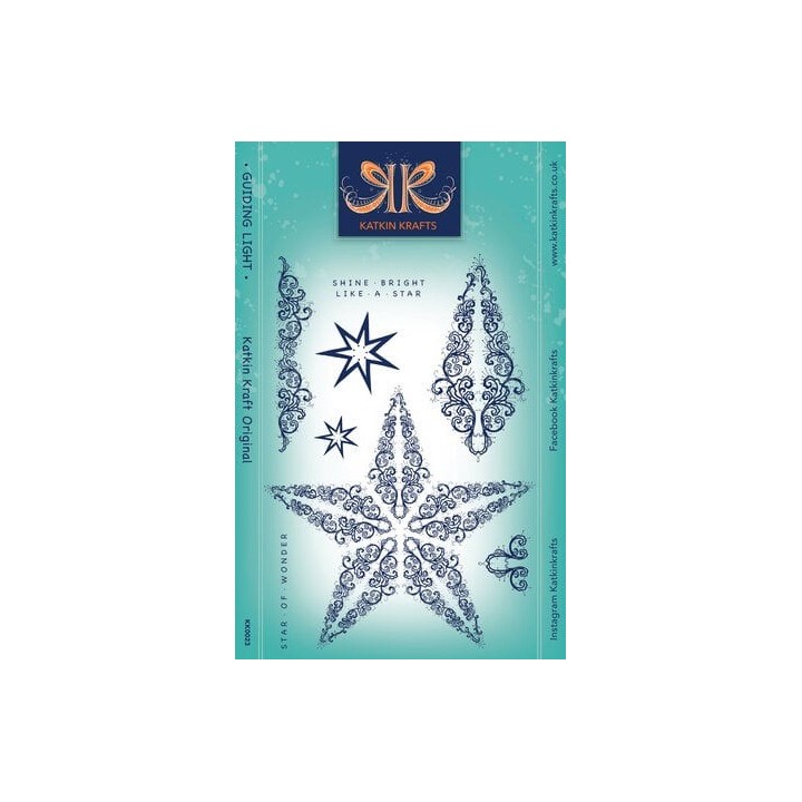 (KK0023)Katkin Krafts Guiding Light A5 Clear Stamp Set