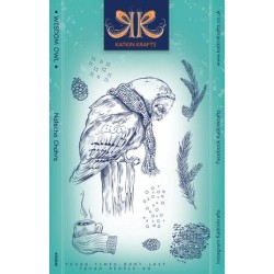 (KK0046)Katkin Krafts Wisdom Owl A5 Clear Stamp Set