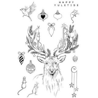 (KK0047)Katkin Krafts Antlers A5 Clear Stamp Set