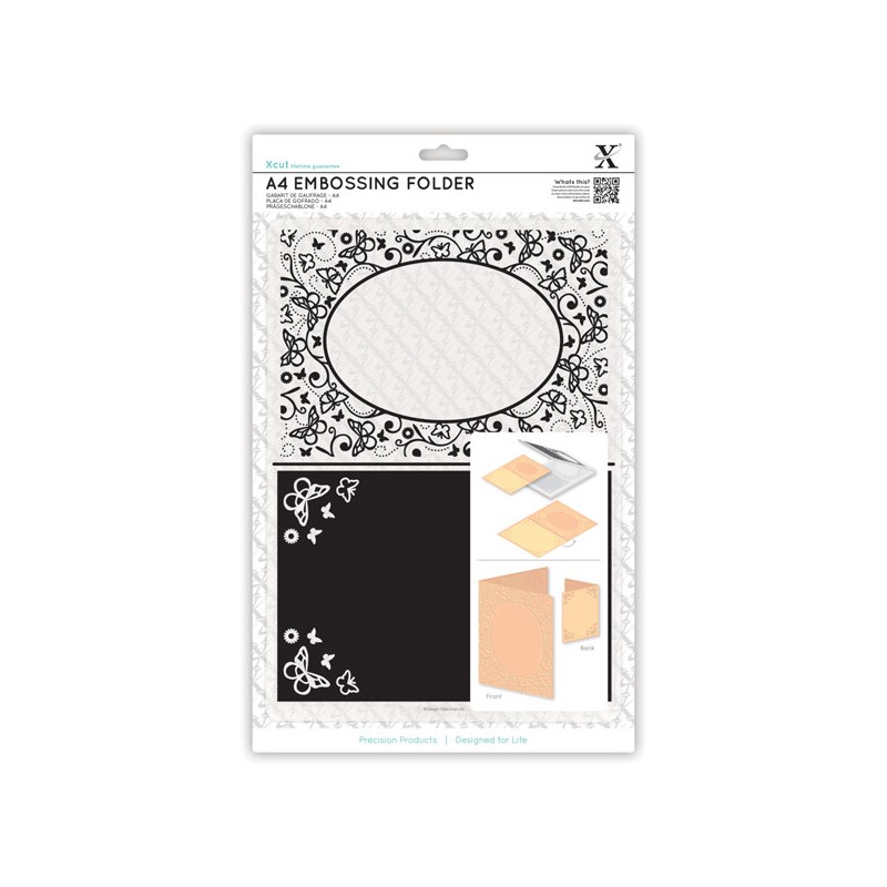 (XCU515133)Xpress embossing folder A4 Butterfly Aperture