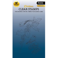 (SL-ES-STAMP478)Studio light SL Clear stamp Winter birds Essentials nr.478