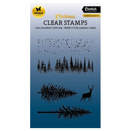 (SL-ES-STAMP479)Studio light SL Clear stamp Forest elements Essentials nr.479
