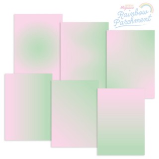 (GRO-AC-42005-XX)Groovi RAINBOW - PARCHMENT - ROSE GARDEN A4