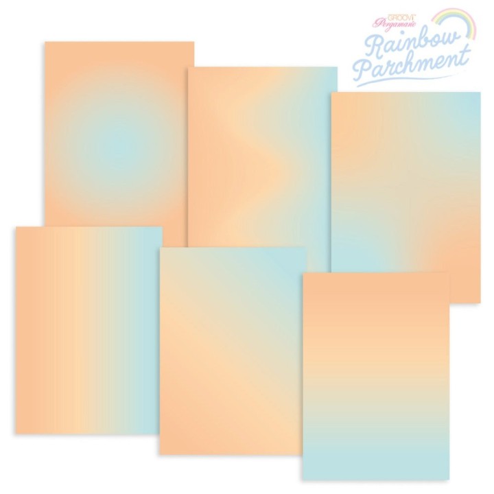 (GRO-AC-42007-XX)Groovi RAINBOW - PARCHMENT - PARADISE ISLAND A4