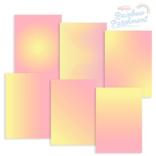 (GRO-AC-42002-XX)Groovi RAINBOW - PARCHMENT - LEMON SORBET SUNRISE A4
