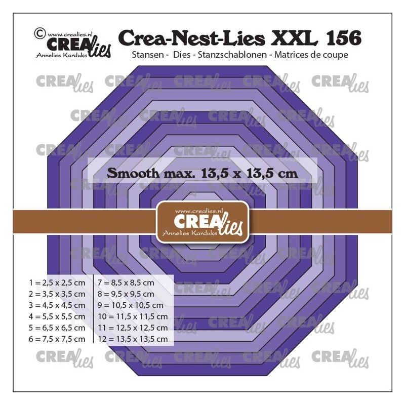 (CLNestXXL156)Crealies Crea-Nest-Lies XXL Octagon Smooth