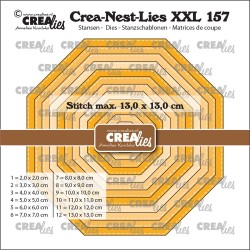 (CLNestXXL157)Crealies Crea-Nest-Lies XXL Octagon Stitch