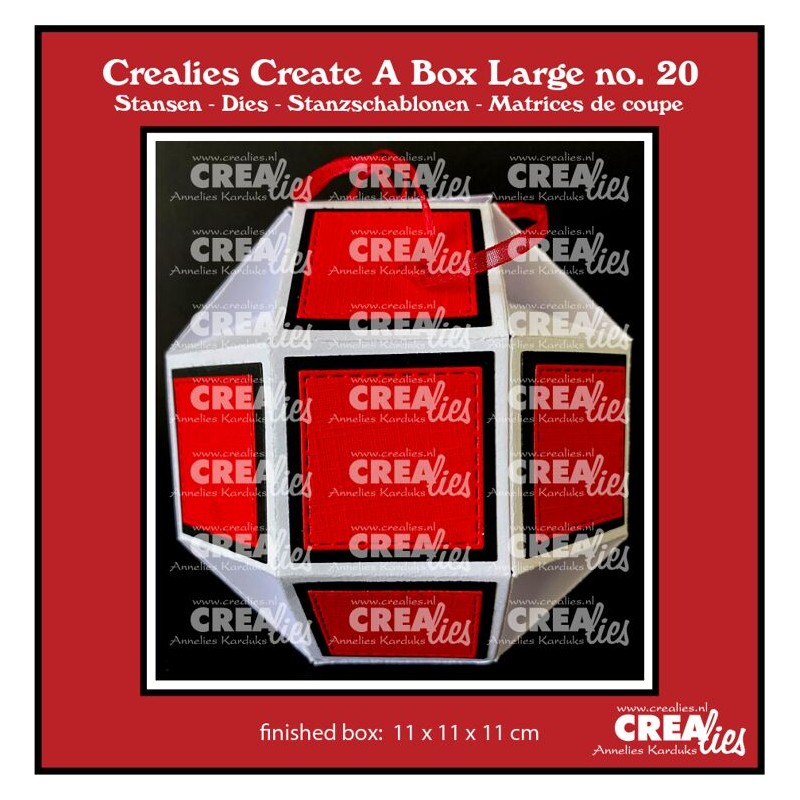 (CCABL20)Crealies Create A Box Large Disco ball