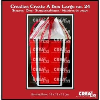 (CCABL24)Crealies Create A Box Large Hexagon box