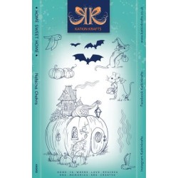 (KK0052)Katkin Krafts Home Sweet Home A5 Clear Stamp Set