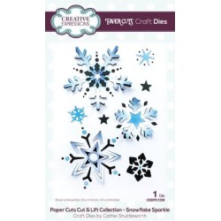 (CEDPC1239)Creative Expressions Cathie Shuttleworth Paper Cuts Cut & Lift Snowflake Sparkle