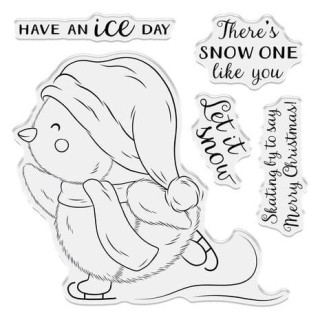 (CC-ST-CA-HAID)Crafter's Companion Cute Penguin Clear Stamps Have an Ice Day