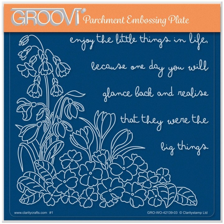 (GRO-WO-42139-03)Groovi Plate A5 LINDA'S ENJOY THE LITTLE THINGS COMPANION