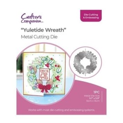 (GEM-MD-CAD-YUWR)Gemini Half Create a Card Die Yuletide Wreath