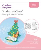 (GEM-STD-CHRICH)Gemini Shaped Card Base Stamp & Die Christmas Cheer