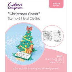 (GEM-STD-CHRICH)Gemini Shaped Card Base Stamp & Die Christmas Cheer