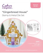(GEM-STD-GINGBR)Gemini Shaped Card Base Stamp & Die Gingerbread House