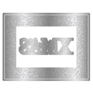 (GEM-MD-ELE-HAXM)Gemini Festive Frames & Sentiments Die Happy Xmas