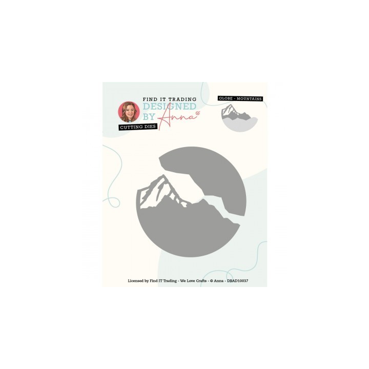 (DBAD10037)Designed By Anna - Mix And Match Cutting Dies - Globe Mountains