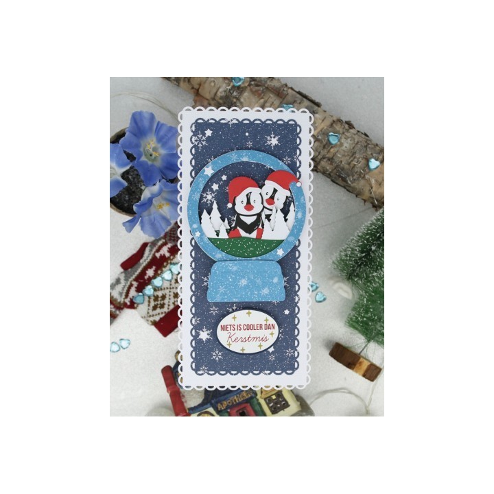 (DBAD10038)Designed By Anna - Mix And Match Cutting Dies - Globe Christmas Trees