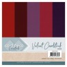 (CDEVC10003)Card Deco Essentials - Velvet, Velours, Fluweel En Zelfklevend Karton Red/Pink
