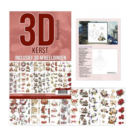 (3DKN10002)3D Knipvellenboek - Kerst 2