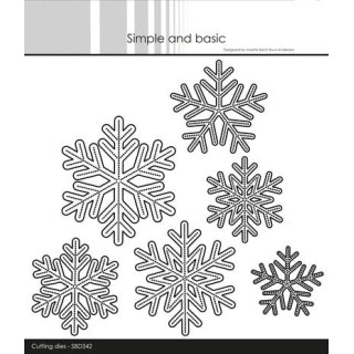 (SBD342)Simple and Basic Snowflakes Cutting Dies