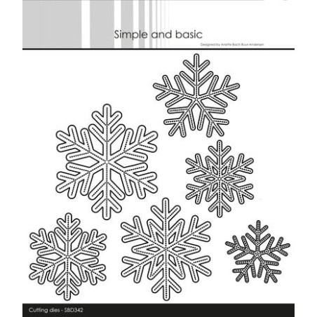 (SBD342)Simple and Basic Snowflakes Cutting Dies