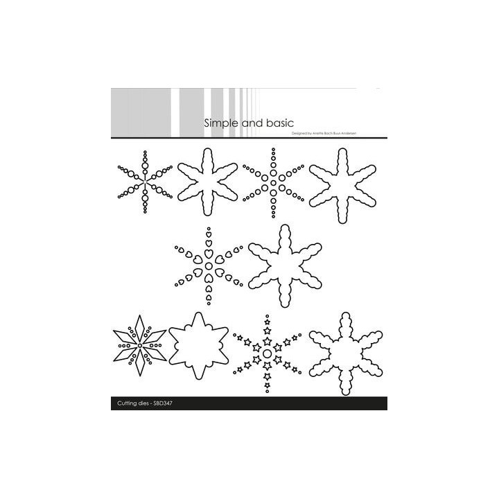 (SBD347)Simple and Basic Cut Out Stars Cutting Dies