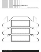 (SBD348)Simple and Basic Cut Oblong Rosette Box Cutting Dies